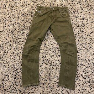 Jack & Jones Core Workwear Khaki Button Fly Jeans Mens 34/ 31 1/2 Stan Anti Fit